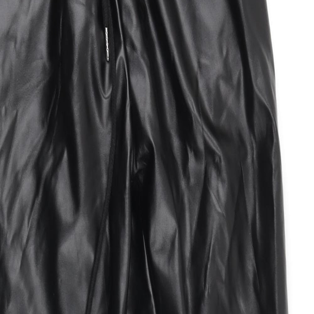 Womens UK Size 6 Missguided Regular Fit Jogger Black Trousers