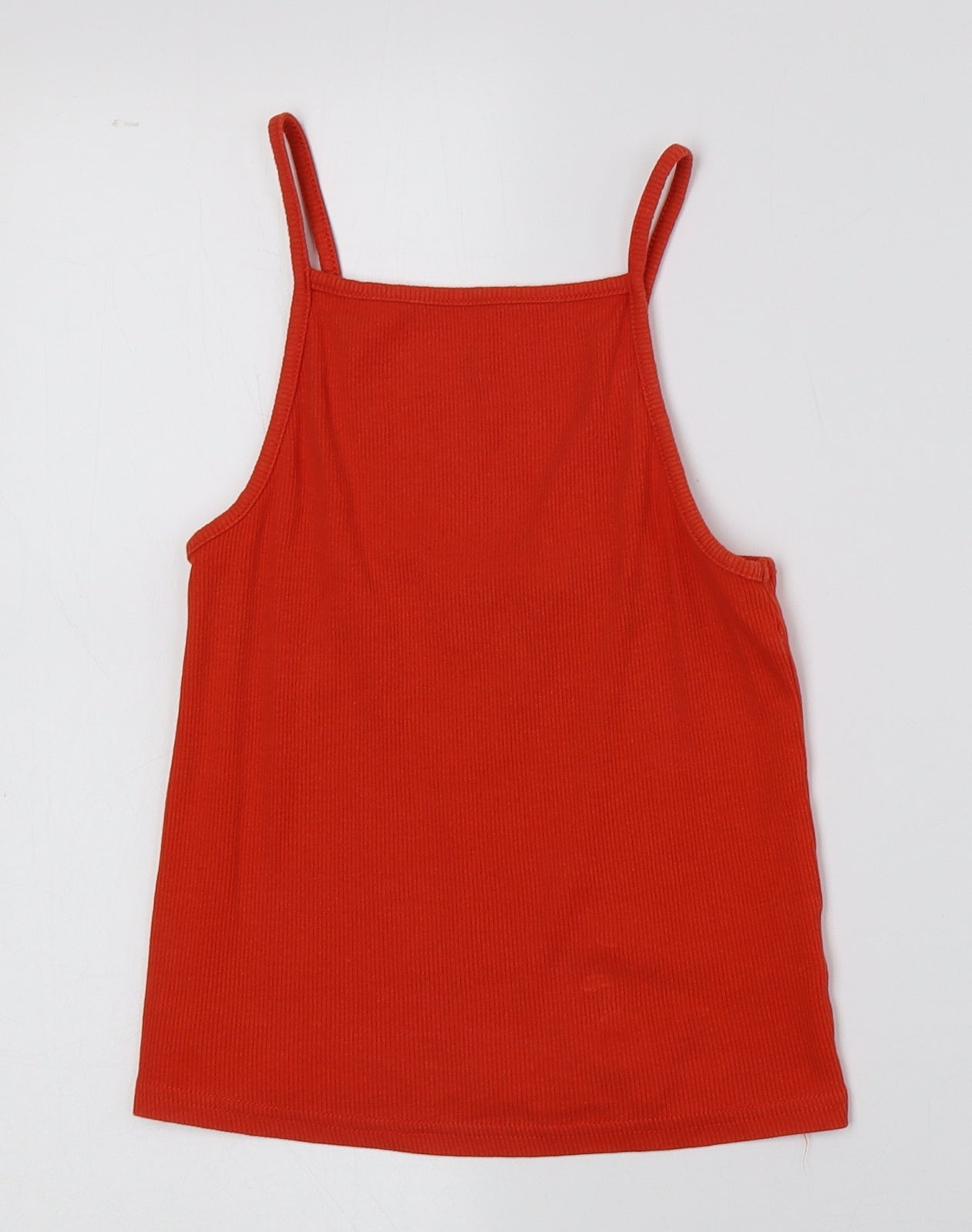 Womens UK Size 10 New Look Orange Cropped Tank