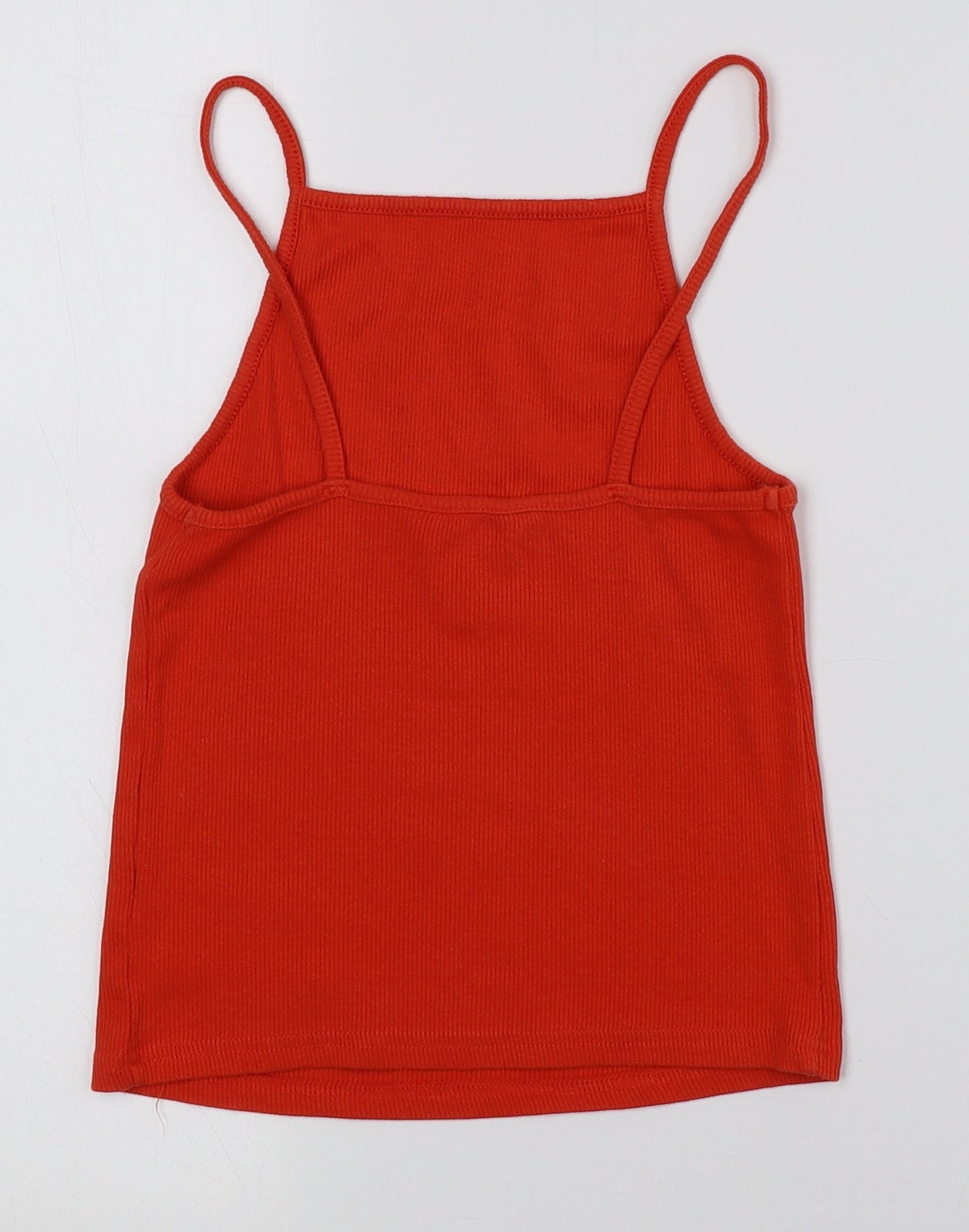 Womens UK Size 10 New Look Orange Cropped Tank