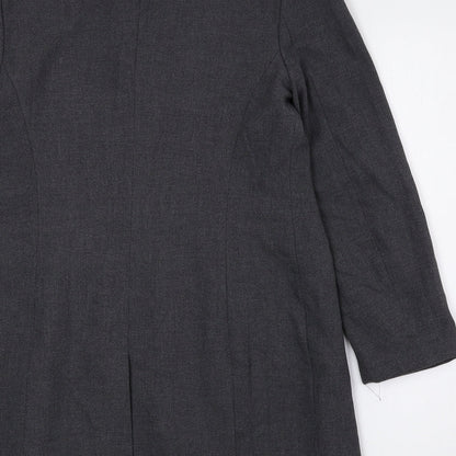 Dorothy Perkins Womens Grey Viscose Jacket Suit Jacket Size 12