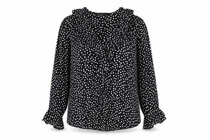 Womens UK Size 10 Dunnes Stores Black Basic Blouse