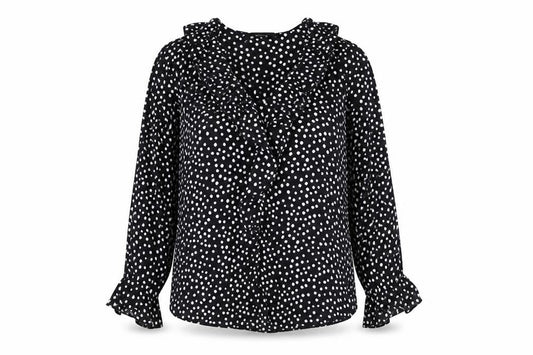 Womens UK Size 10 Dunnes Stores Black Basic Blouse