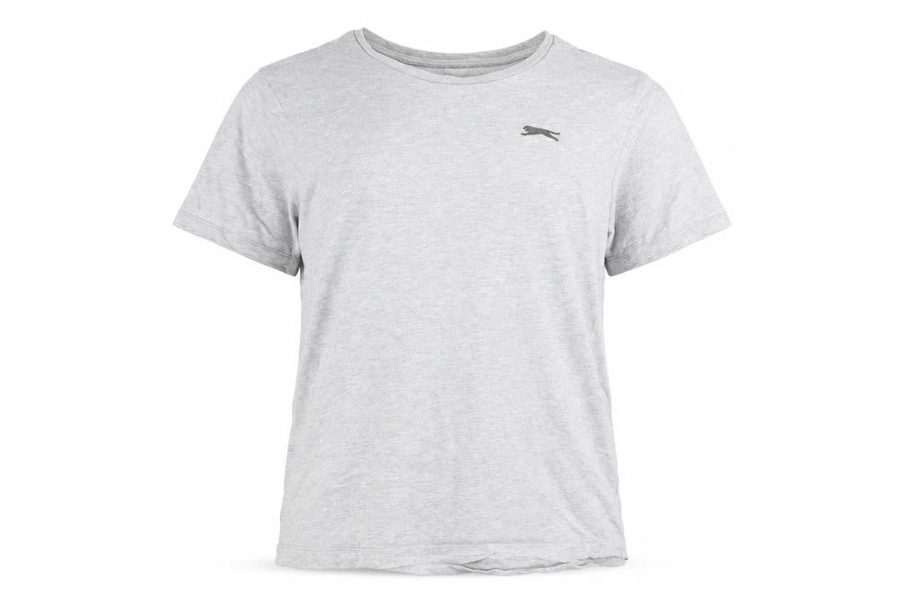 Womens UK Size M Slazenger Grey Basic T-Shirt