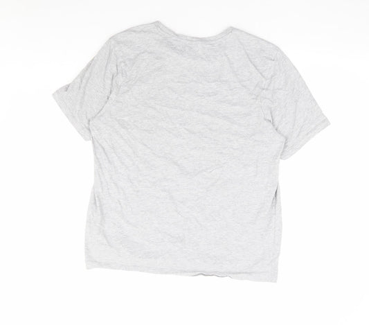 Womens UK Size M Slazenger Grey Basic T-Shirt