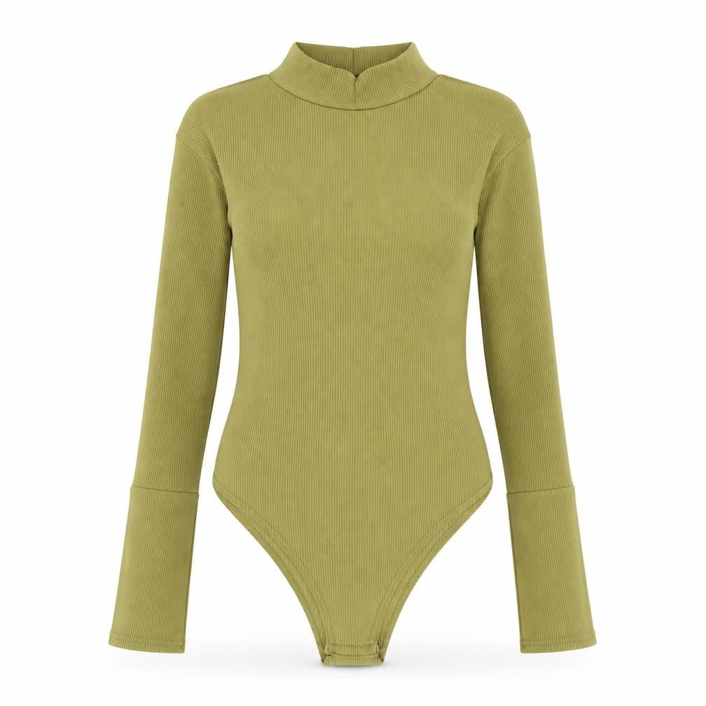 Womens UK Size 6 I SAW IT FIRST One-Piece Green Bodysuit