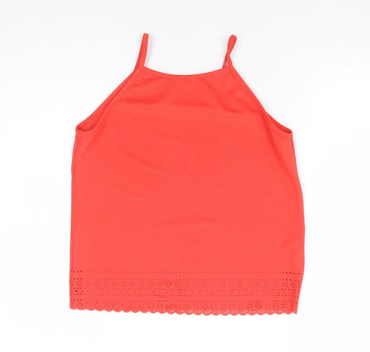 Womens UK Size 8 New Look Red Camisole Tank