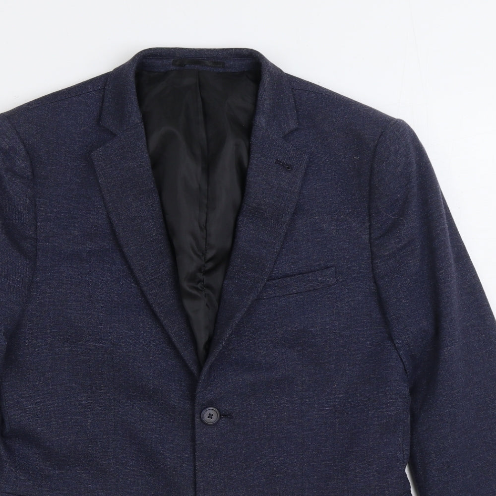 Mens UK Size 38 New Look Regular Blue Suit Jacket