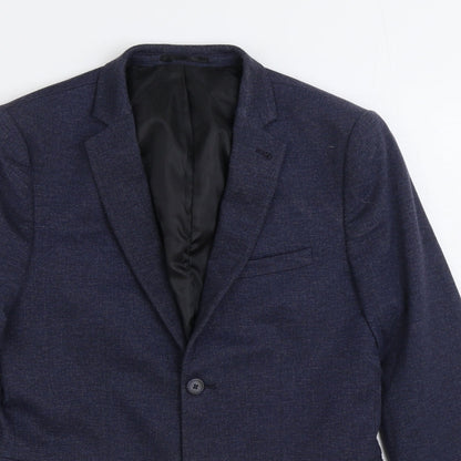 Mens UK Size 38 New Look Regular Blue Suit Jacket