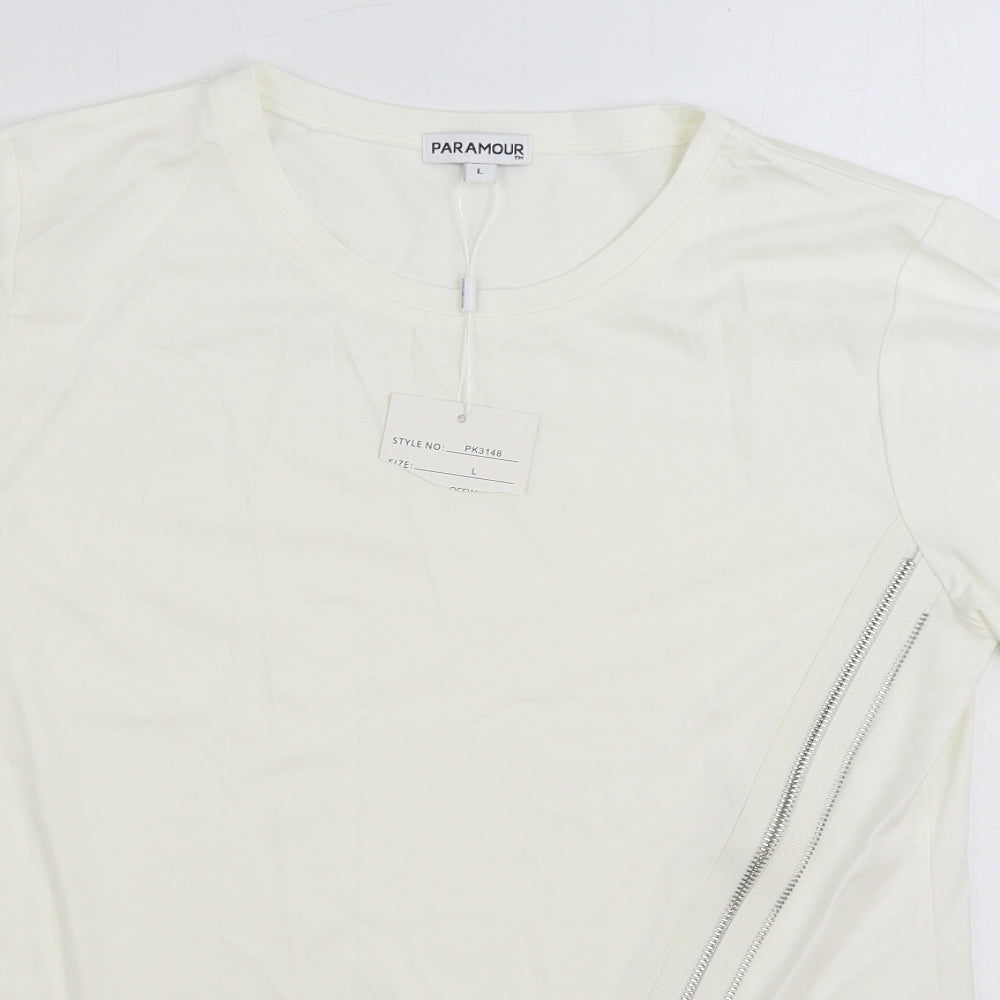 Womens UK Size L Paramour Ivory Basic Blouse