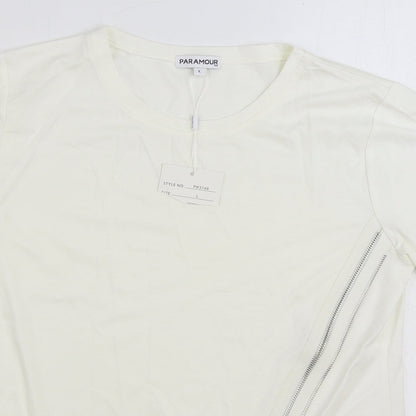 Womens UK Size L Paramour Ivory Basic Blouse