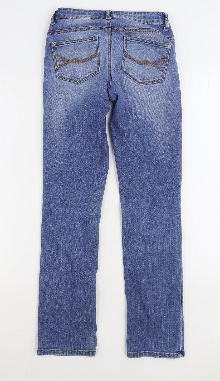 TOM TAILOR Womens Blue Cotton Skinny Jeans Size 25 in L28 in Regular Zip