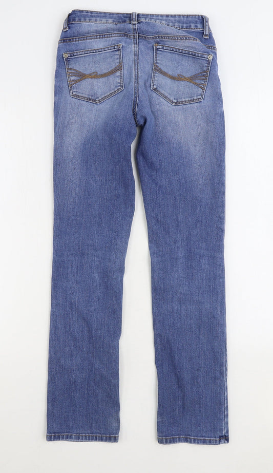 TOM TAILOR Womens Blue Cotton Skinny Jeans Size 25 in L28 in Regular Zip