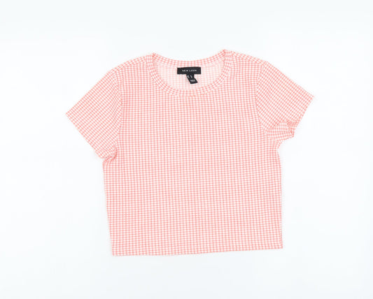 Womens UK Size 8 New Look Pink Camisole T-Shirt