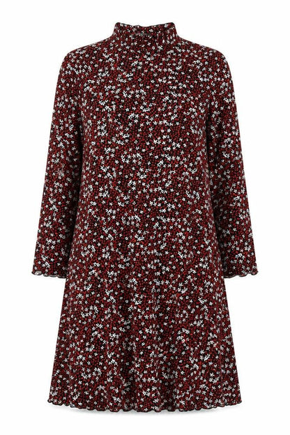Primark Womens Multicoloured Geometric Polyester A-Line Size 6 High Neck Pullover