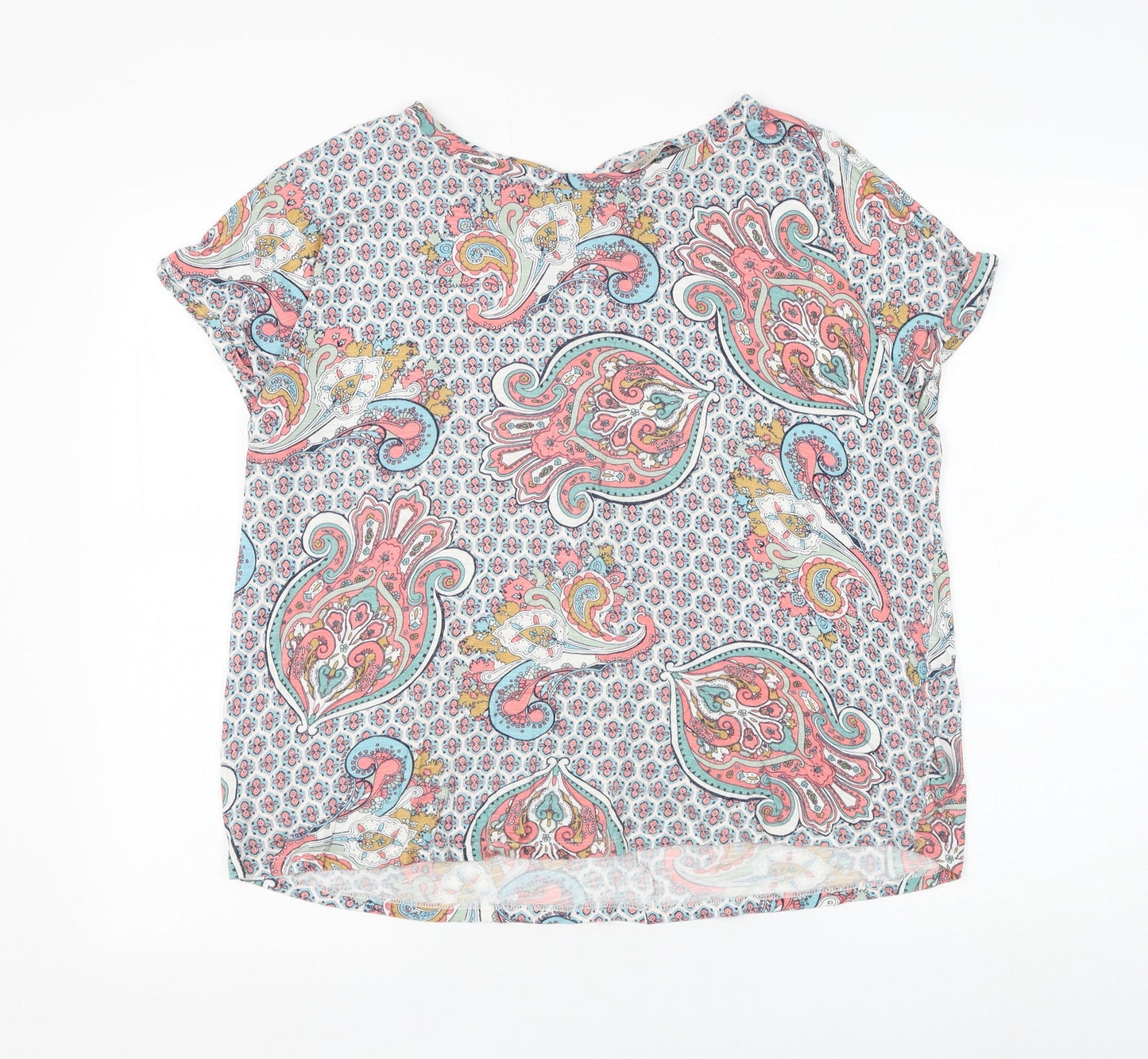 Womens UK Size M Marks and Spencer Multicoloured Basic Blouse