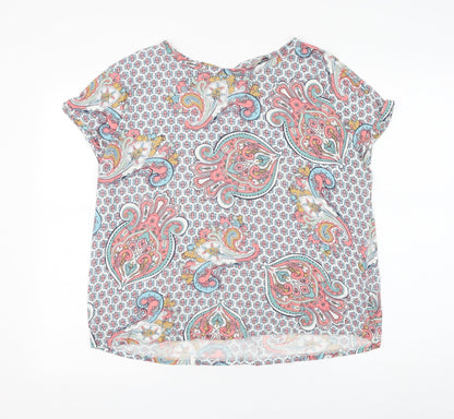 Womens UK Size M Marks and Spencer Multicoloured Basic Blouse