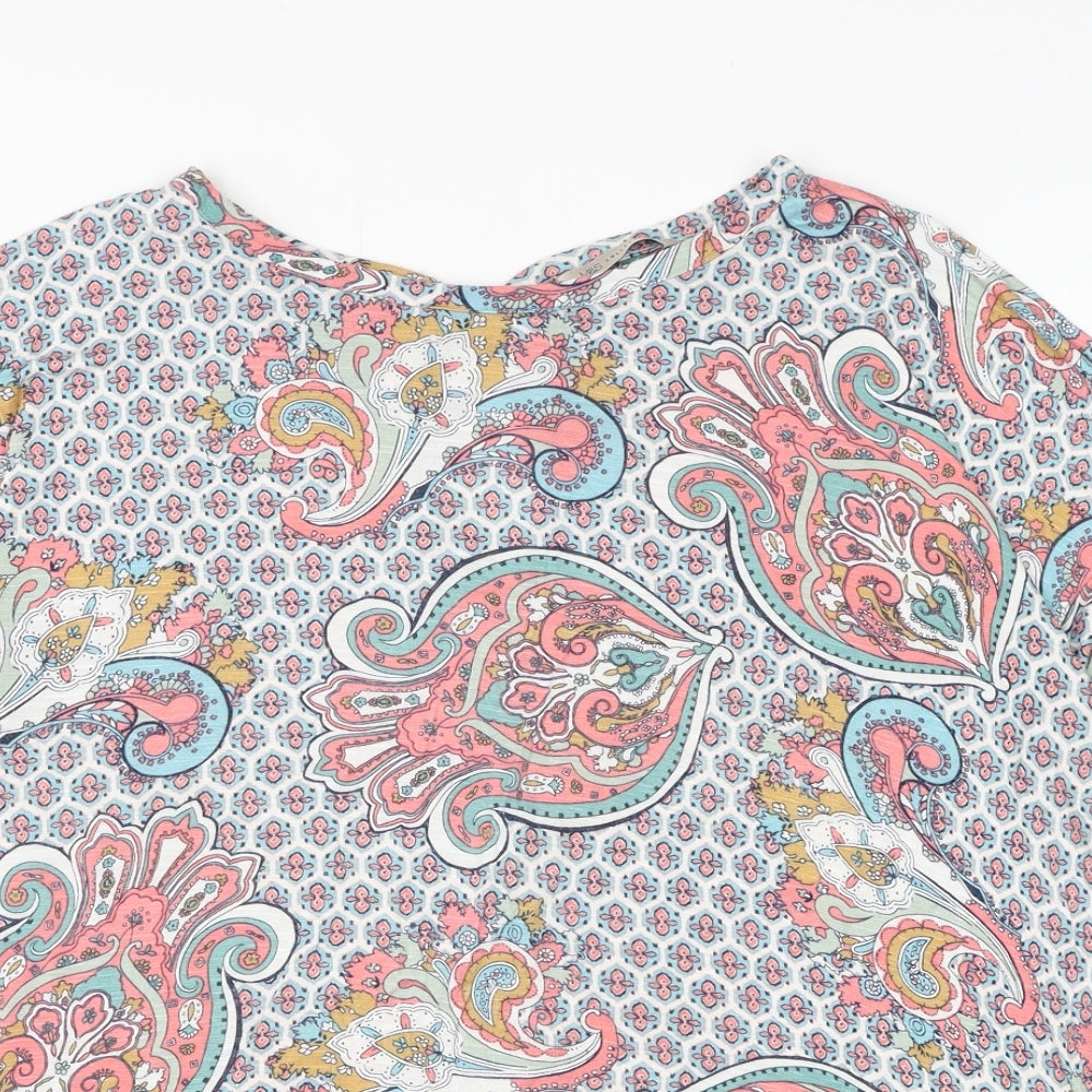 Womens UK Size M Marks and Spencer Multicoloured Basic Blouse