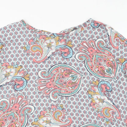 Womens UK Size M Marks and Spencer Multicoloured Basic Blouse