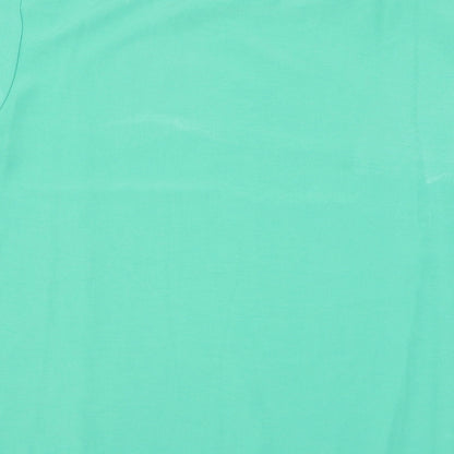 Chicot Womens Green Polyester Basic Blouse Size 18 Round Neck