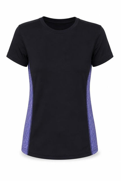 Preworn Womens Black Polyester Basic T-Shirt Size XS Round Neck Pullover