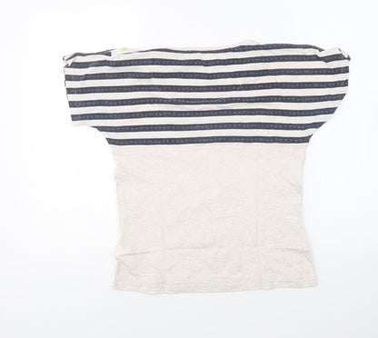 Womens UK Size 2XS Marks and Spencer Ivory Basic T-Shirt
