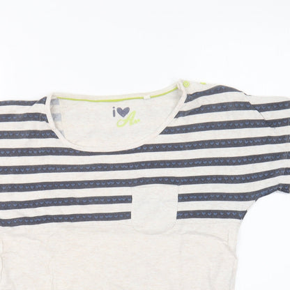 Womens UK Size 2XS Marks and Spencer Ivory Basic T-Shirt