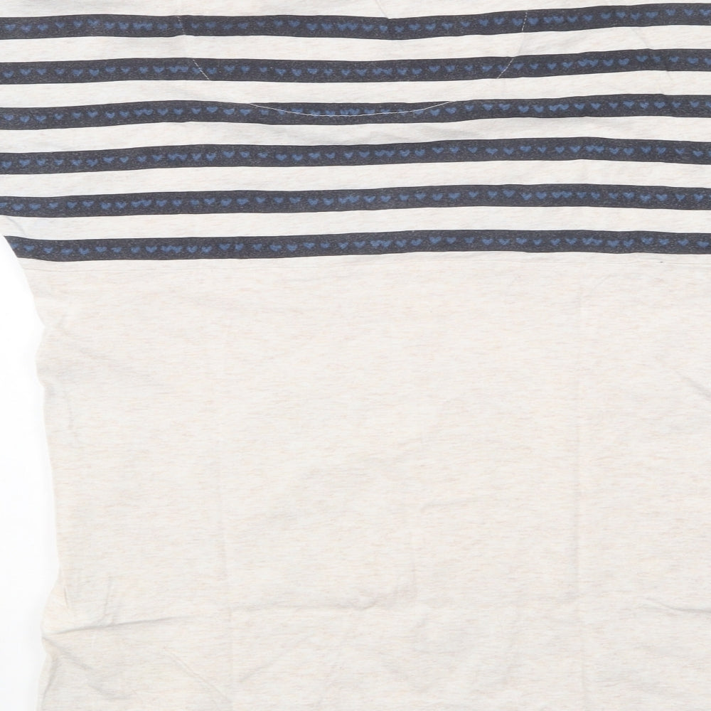 Womens UK Size 2XS Marks and Spencer Ivory Basic T-Shirt