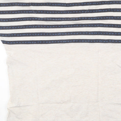 Womens UK Size 2XS Marks and Spencer Ivory Basic T-Shirt