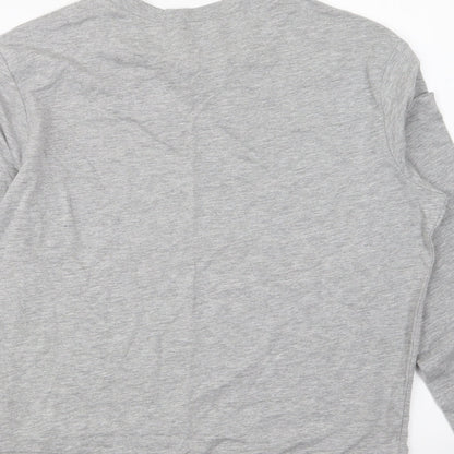 H&M Womens Grey Cotton Pullover Sweatshirt Size M Pullover - Christmas