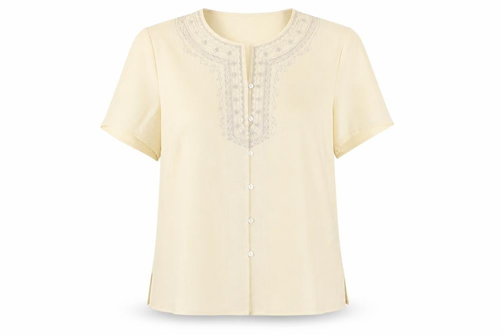 Womens UK Size 18 Collection Beige Basic Button-Up