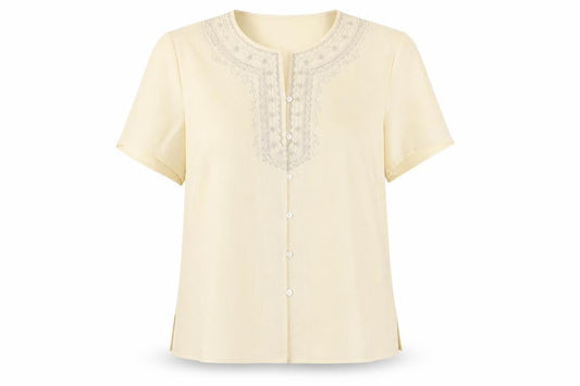 Womens UK Size 18 Collection Beige Basic Button-Up