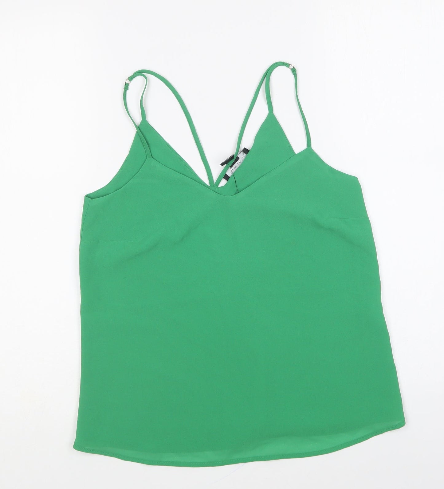Womens UK Size 4 New Look Green Camisole Blouse