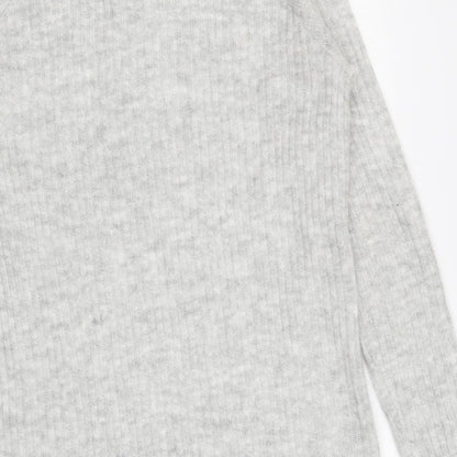 Womens UK Size XS Only Grey Pullover Jumper