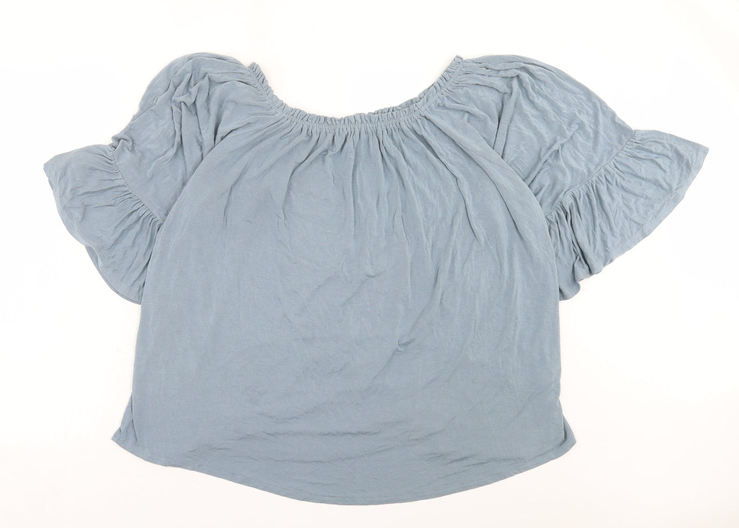 Womens UK Size XL Cupio Grey Basic T-Shirt