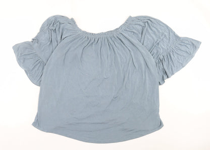 Womens UK Size XL Cupio Grey Basic T-Shirt
