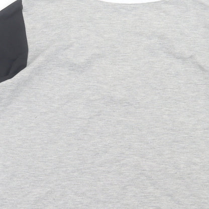 Womens UK Size 8 Select Grey Cropped T-Shirt