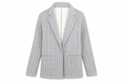 Forever & Exclusive Womens Grey Plaid Jacket Blazer Size S