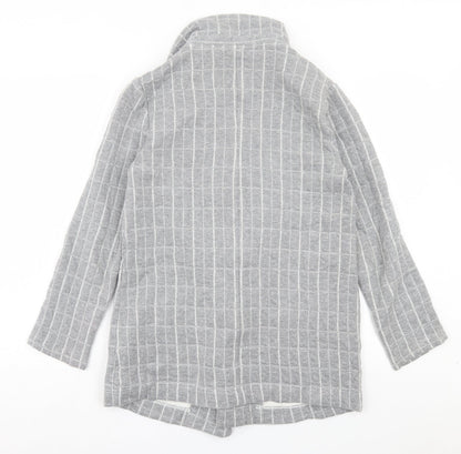 Forever & Exclusive Womens Grey Plaid Jacket Blazer Size S