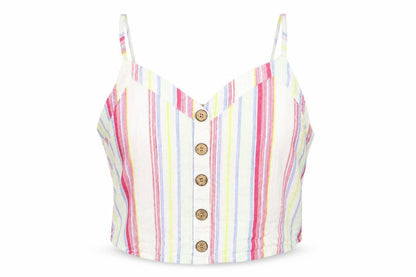 Womens UK Size 16 Primark Multicoloured Cropped Tank