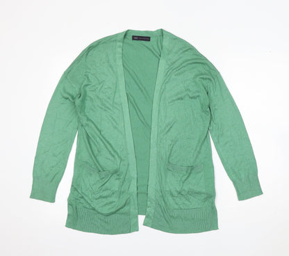 Womens UK Size S Marks and Spencer Green Cardigan Jumper