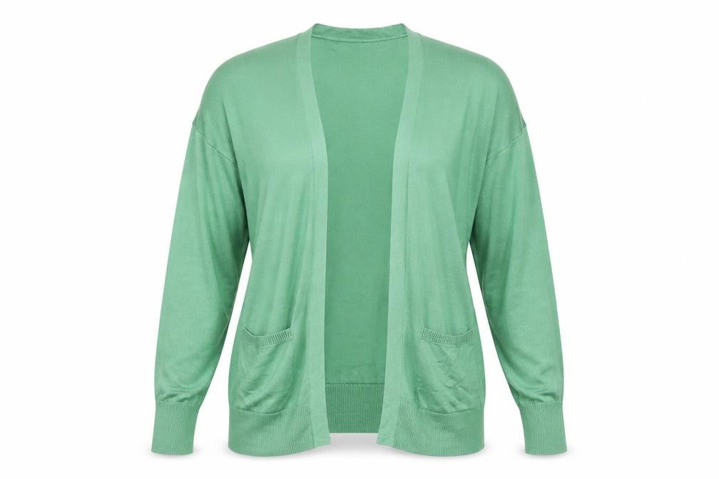 Womens UK Size S Marks and Spencer Green Cardigan Jumper
