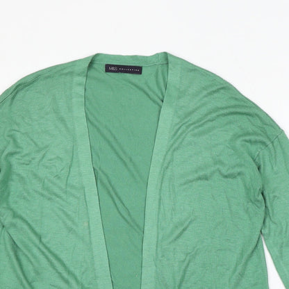 Womens UK Size S Marks and Spencer Green Cardigan Jumper