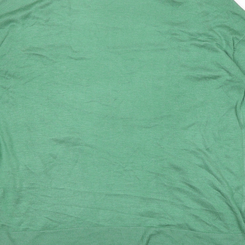 Womens UK Size S Marks and Spencer Green Cardigan Jumper
