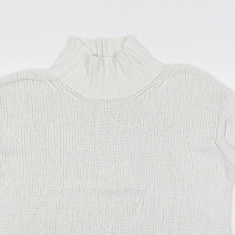 Womens UK Size S Marks and Spencer White Pullover Jumper