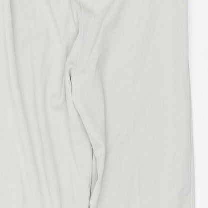 Oscar Womens Grey Polyester Trousers Size 14 L27 in Regular Buckle