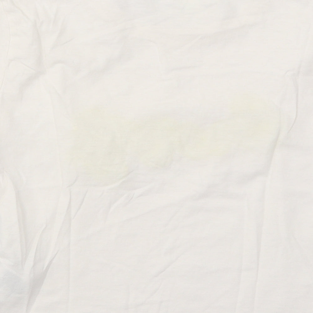 Womens UK Size S H&M White Basic T-Shirt