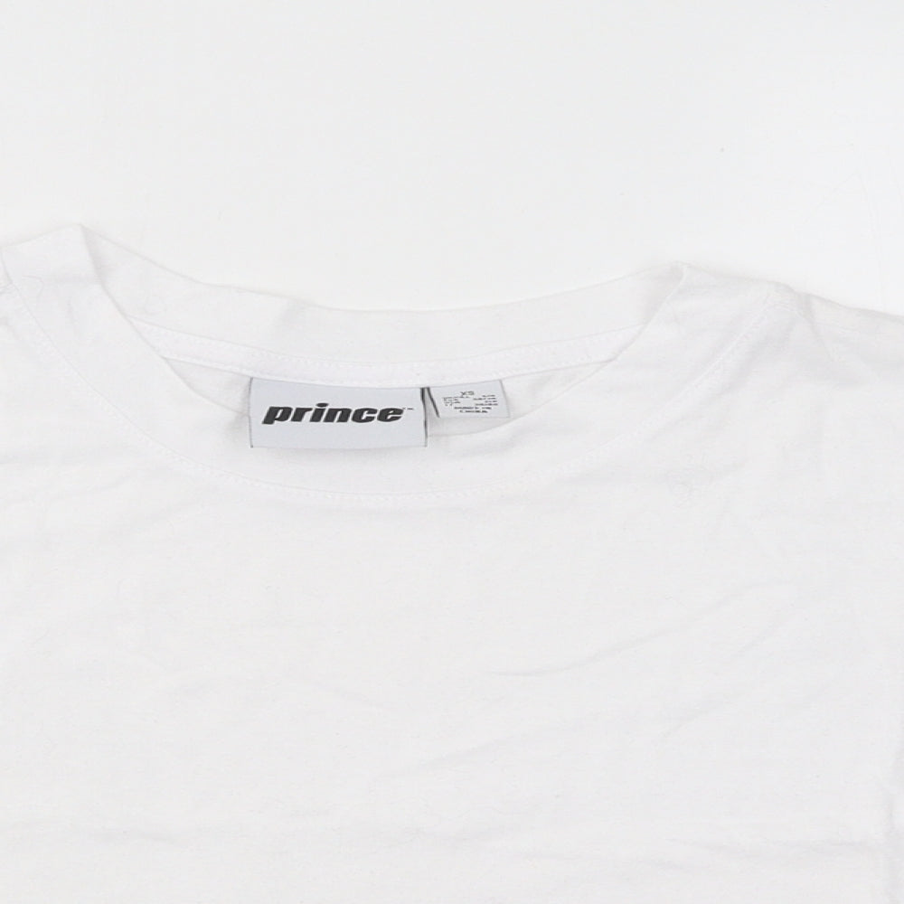 Primark Womens White Cotton Basic T-Shirt Size 6 Round Neck - Prince