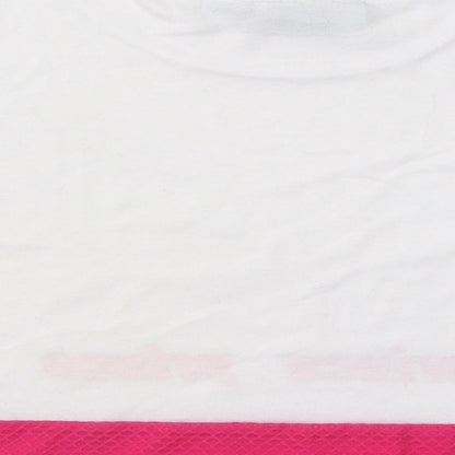 Primark Womens White Cotton Basic T-Shirt Size 6 Round Neck - Prince