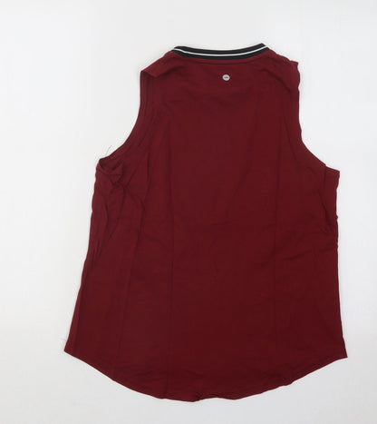 Avia Womens Red Modal Basic Tank Size S Round Neck