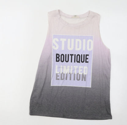 Womens UK Size 6 River Island Multicoloured Basic Tank